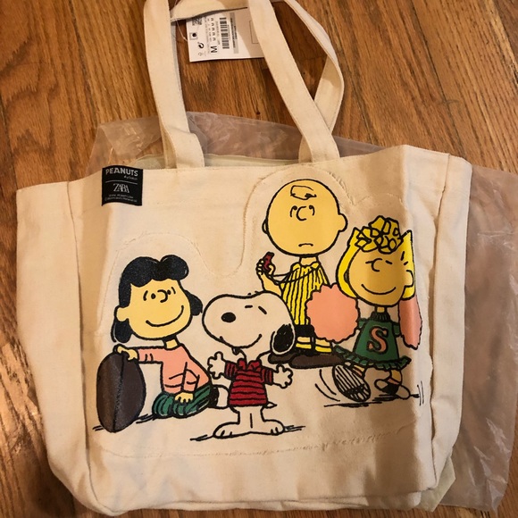 Snoopy peanuts bag cartoon canvas tote shoulder bag cute shopping - Picture 7 of 7